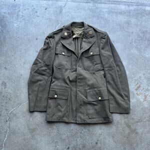 vintage korean war era four pocket military jacket size XS
